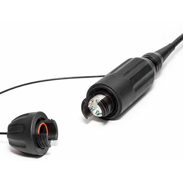 HMA-S Expanded Beam Fiber Optic Connector | 1–8 Channel