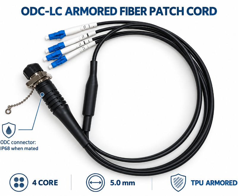 4-core-odc-to-lc-breakout-cable-armored-fiber-optic-patch-cord